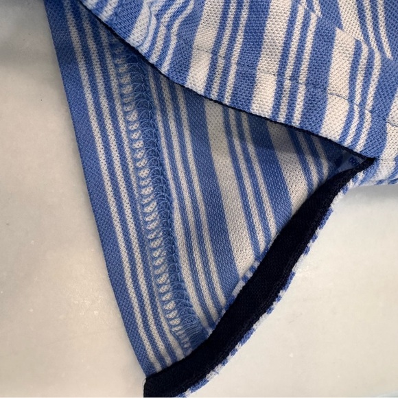 Ralph Lauren Golf Pro Fit Performance Mens Shirt Blue & White Stripe Sz L  NWOT - Picture 8 of 13